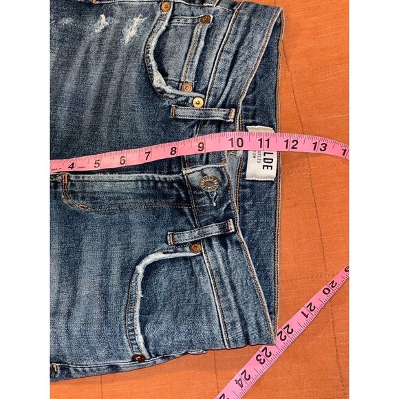 AGOLDE Sophie  Blue Premium Distressed Skinny Ankle Jeans Women's  Size 26 - Picture 9 of 11